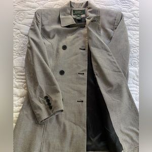 Ralph Lauren Herringbone Pattern Blazer